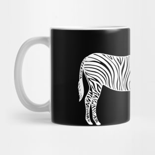 Zebra - I'm Alive! - meaningful hand drawn animal design Mug